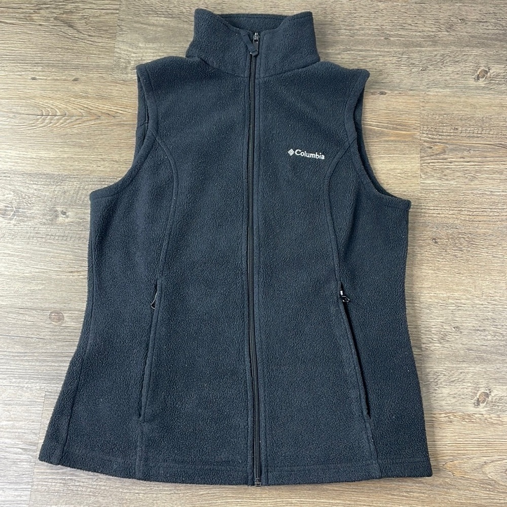 Columbia Women’s Black Micro fleece Vest, size Small